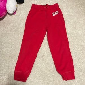 Boy red fleece sweats 5t